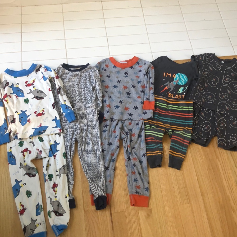 Lot of 3T and 4T jammies